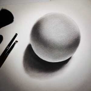 آموزش نقاشی با سیاه قلم 